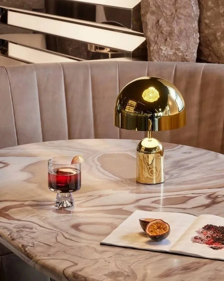 Bell LED Table Lamp. Large Dimmable Modern Bedside Lamp