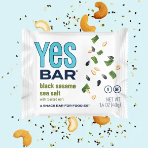 Black Sesame Sea Salt Six Pack by YES BAR