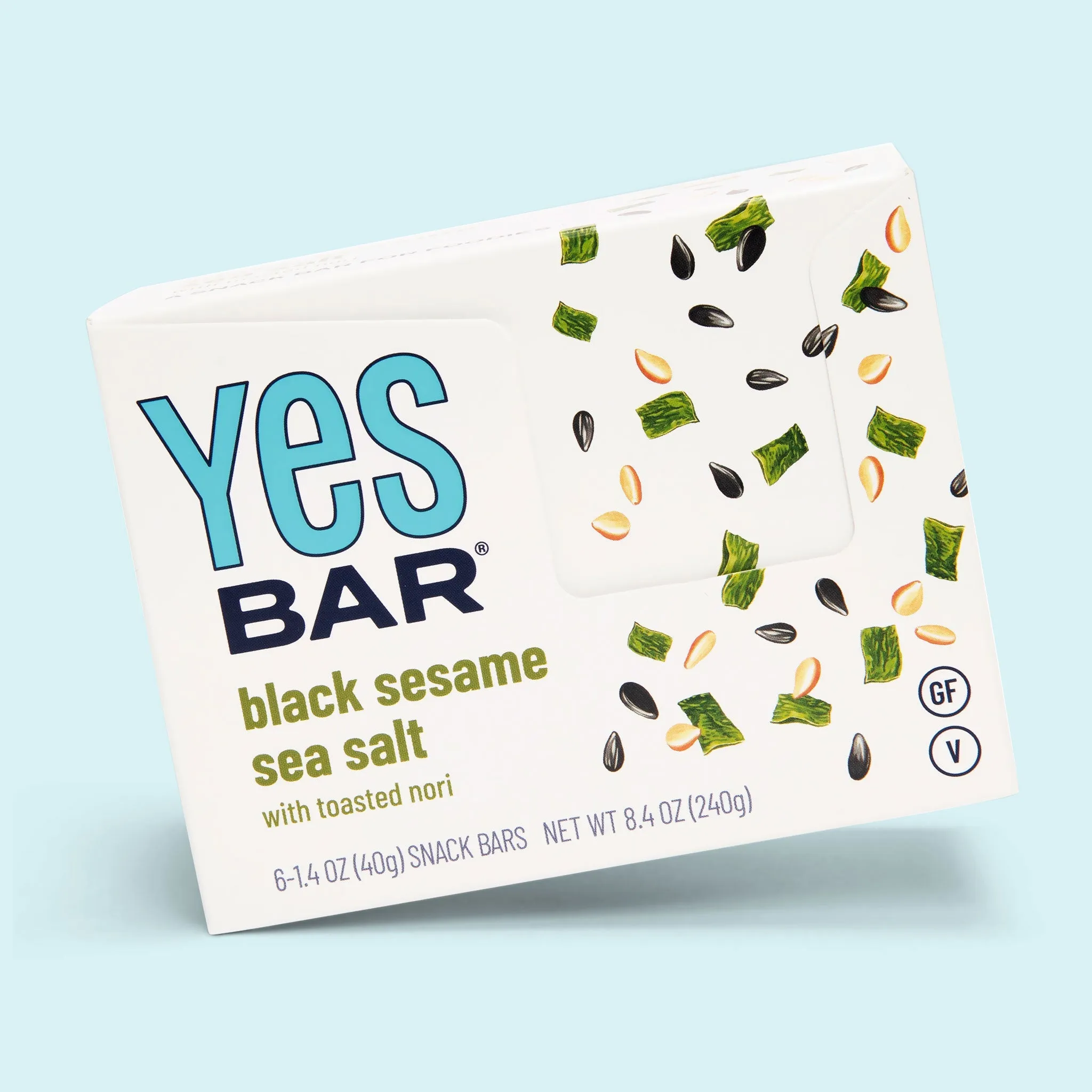 Black Sesame Sea Salt Six Pack by YES BAR
