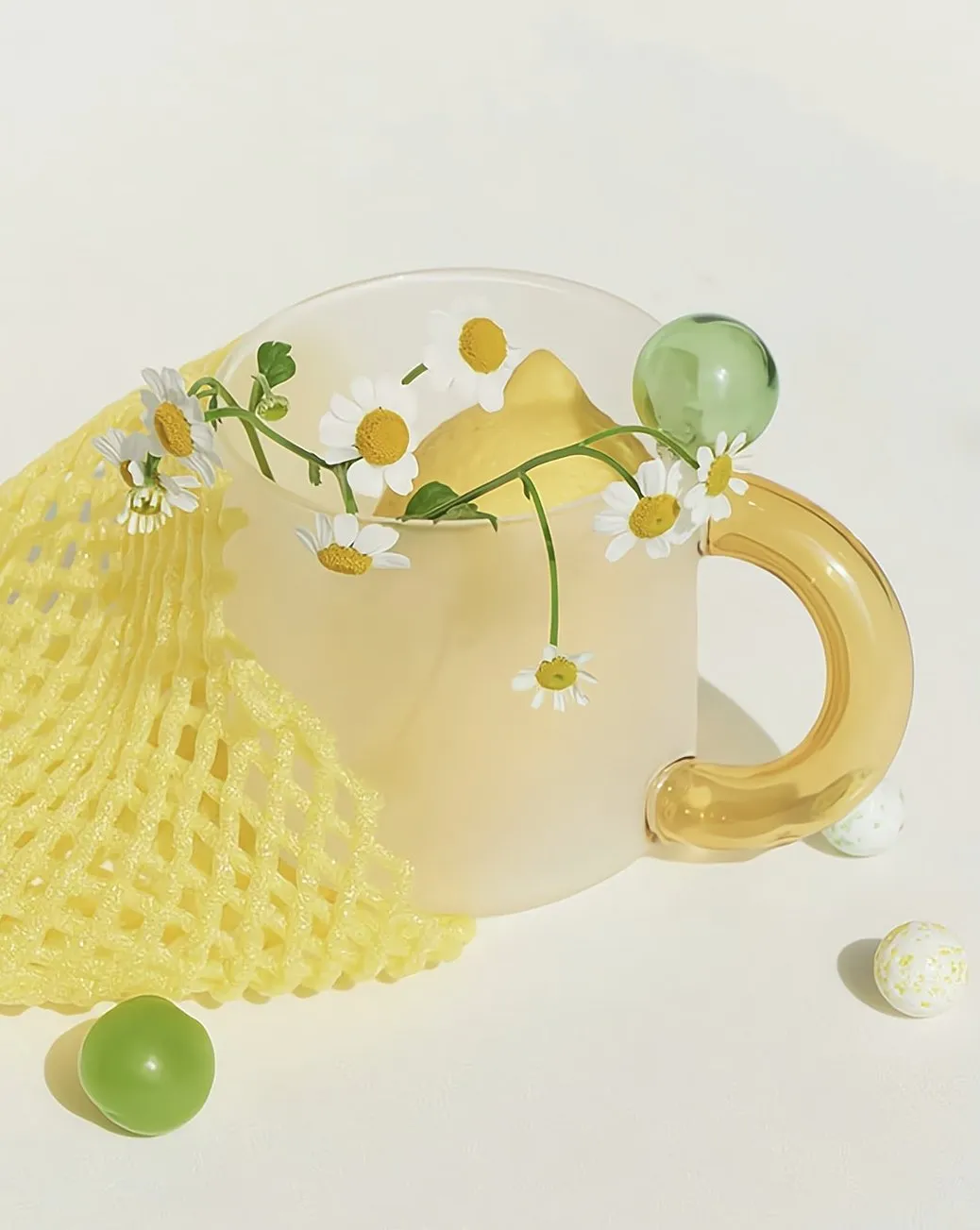 Candy Mug - Handblown Whimsical Dopamine Coffee Tea Cup