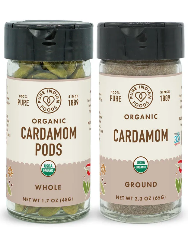 Cardamom Green. Certified Organic