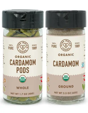 Cardamom Green. Certified Organic
