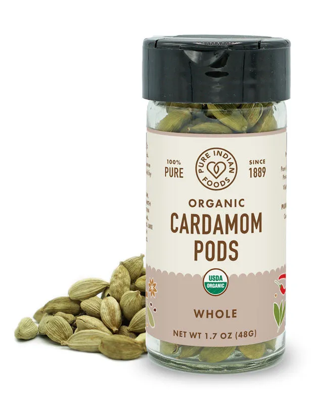 Cardamom Green. Certified Organic