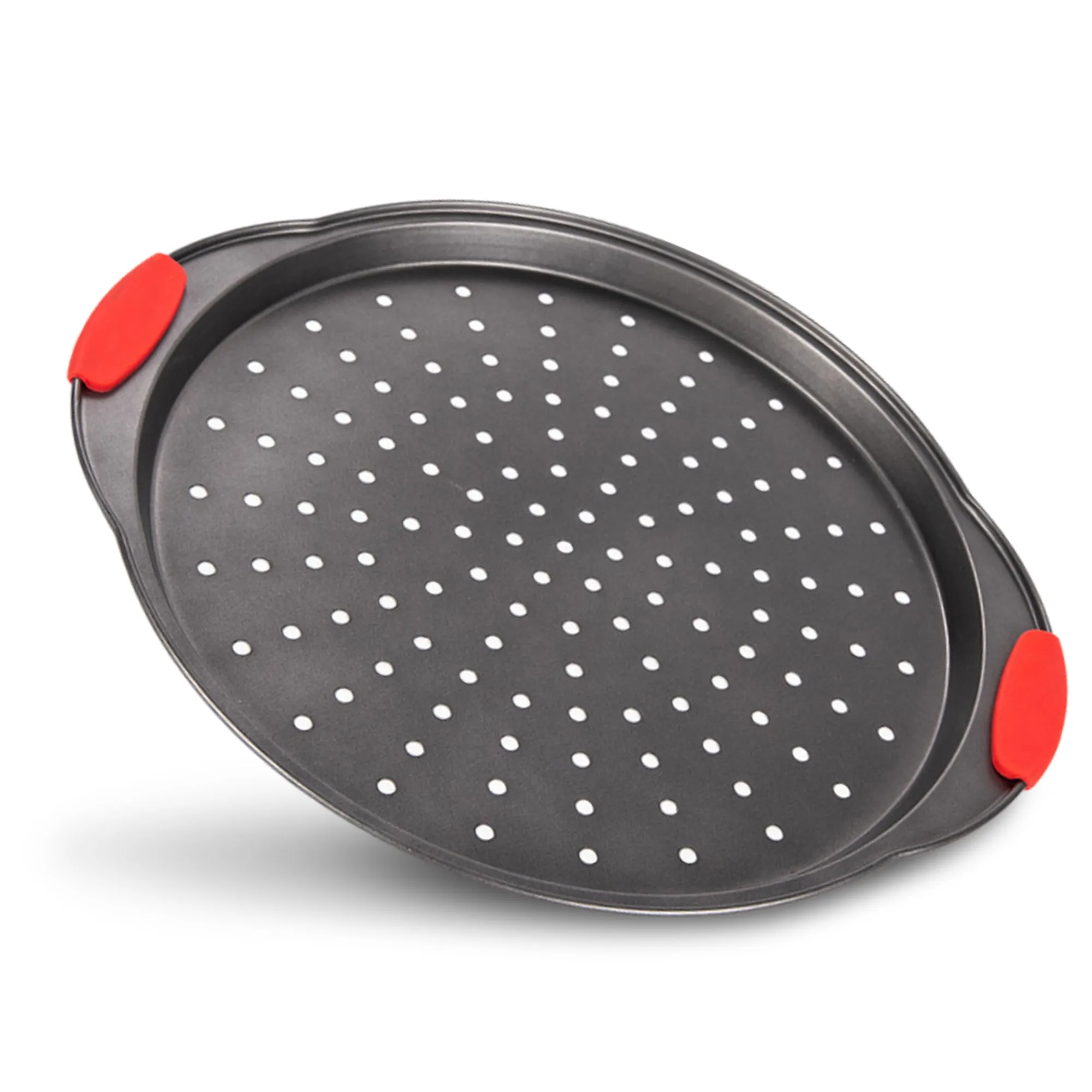 Cheer Collection 13-Inch Premium Nonstick Pizza Pan  Effortless Crisp Crust Perfection
