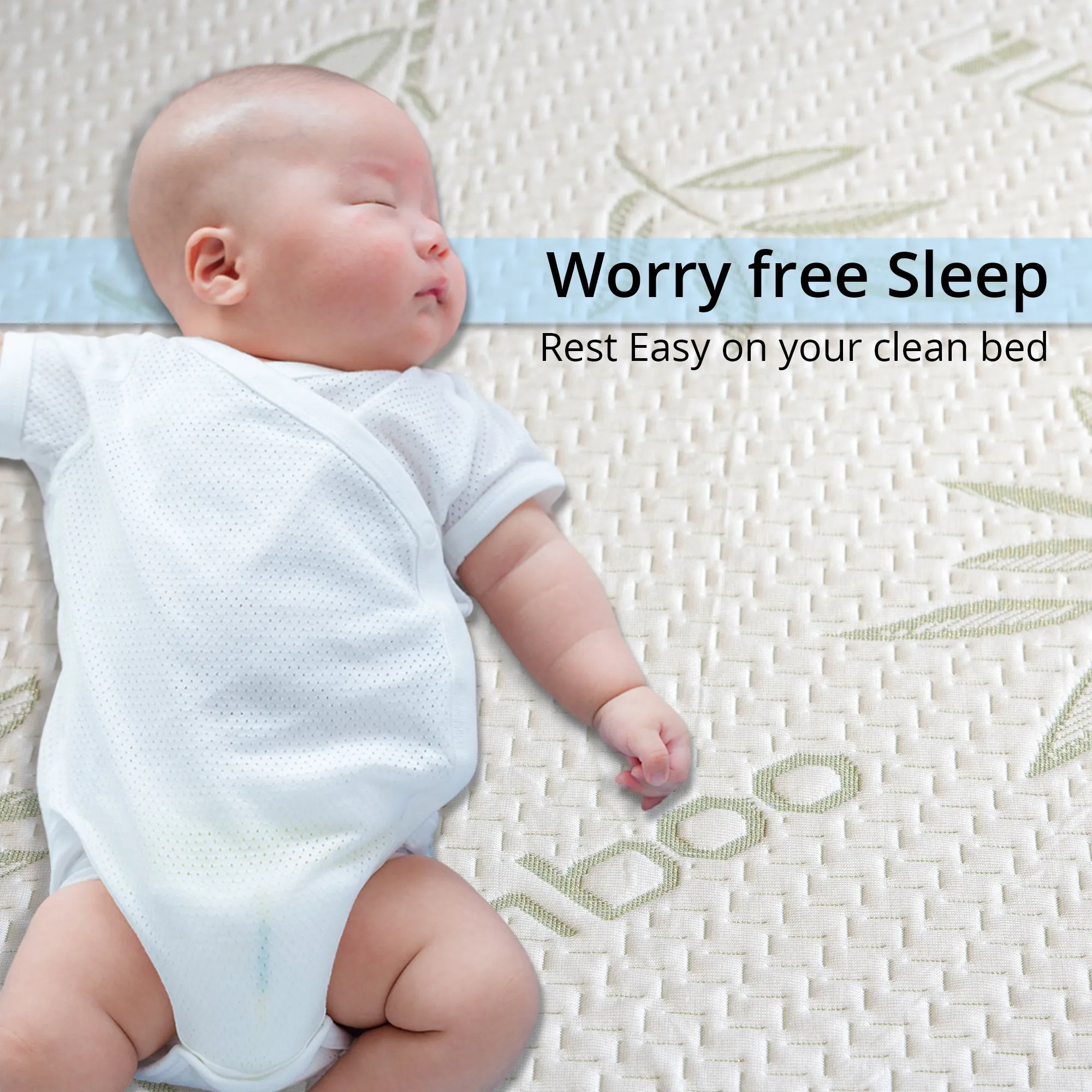 Cheer Collection Bamboo Waterproof Mattress Protector. Full