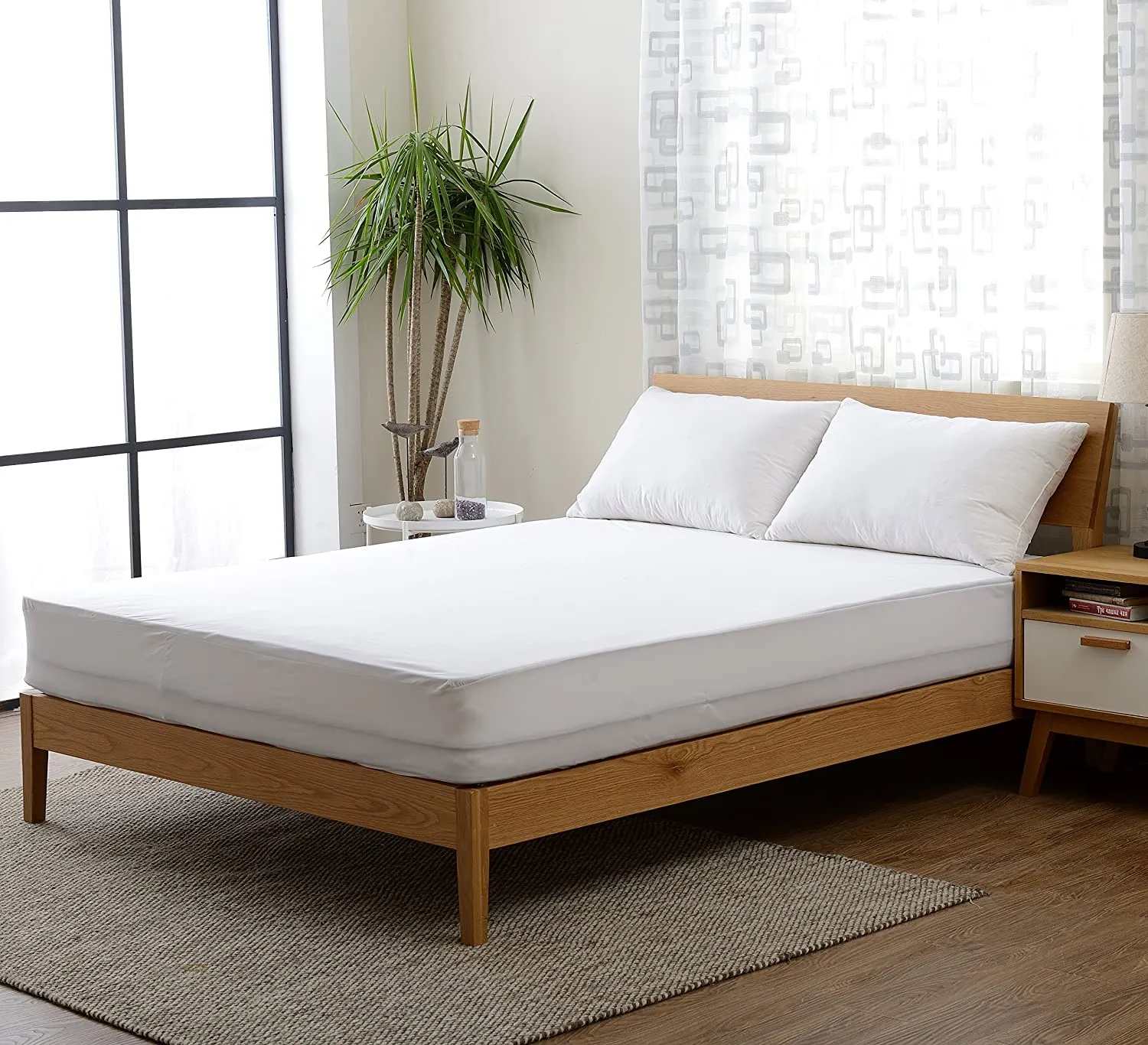 Cheer Collection Bamboo Waterproof Mattress Protector. Full