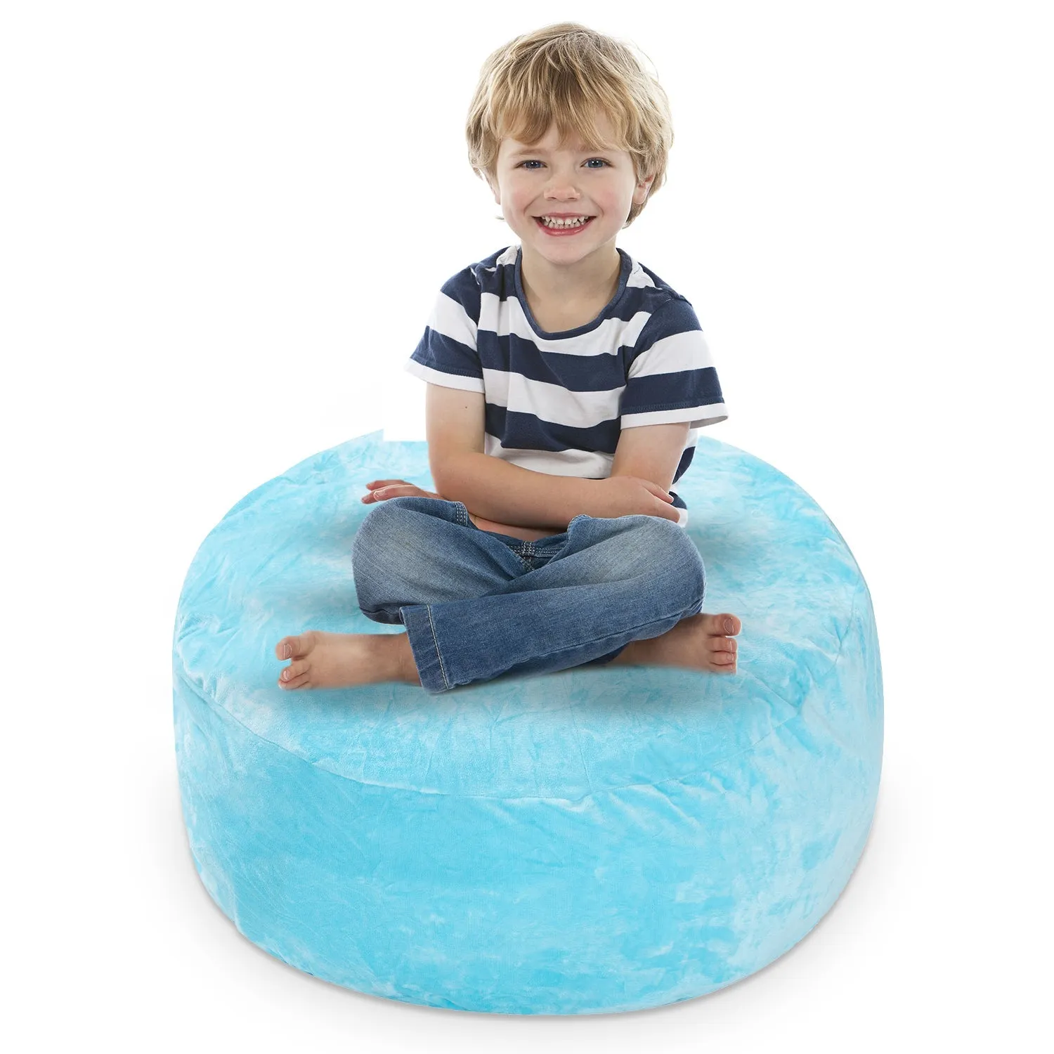 Cheer Collection Microplush Storage Bag. Kids Plush Toy Storage Organizer and Bean Bag Chair