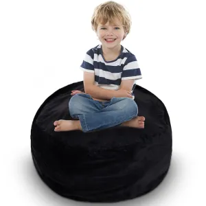 Cheer Collection Microplush Storage Bag. Kids Plush Toy Storage Organizer and Bean Bag Chair