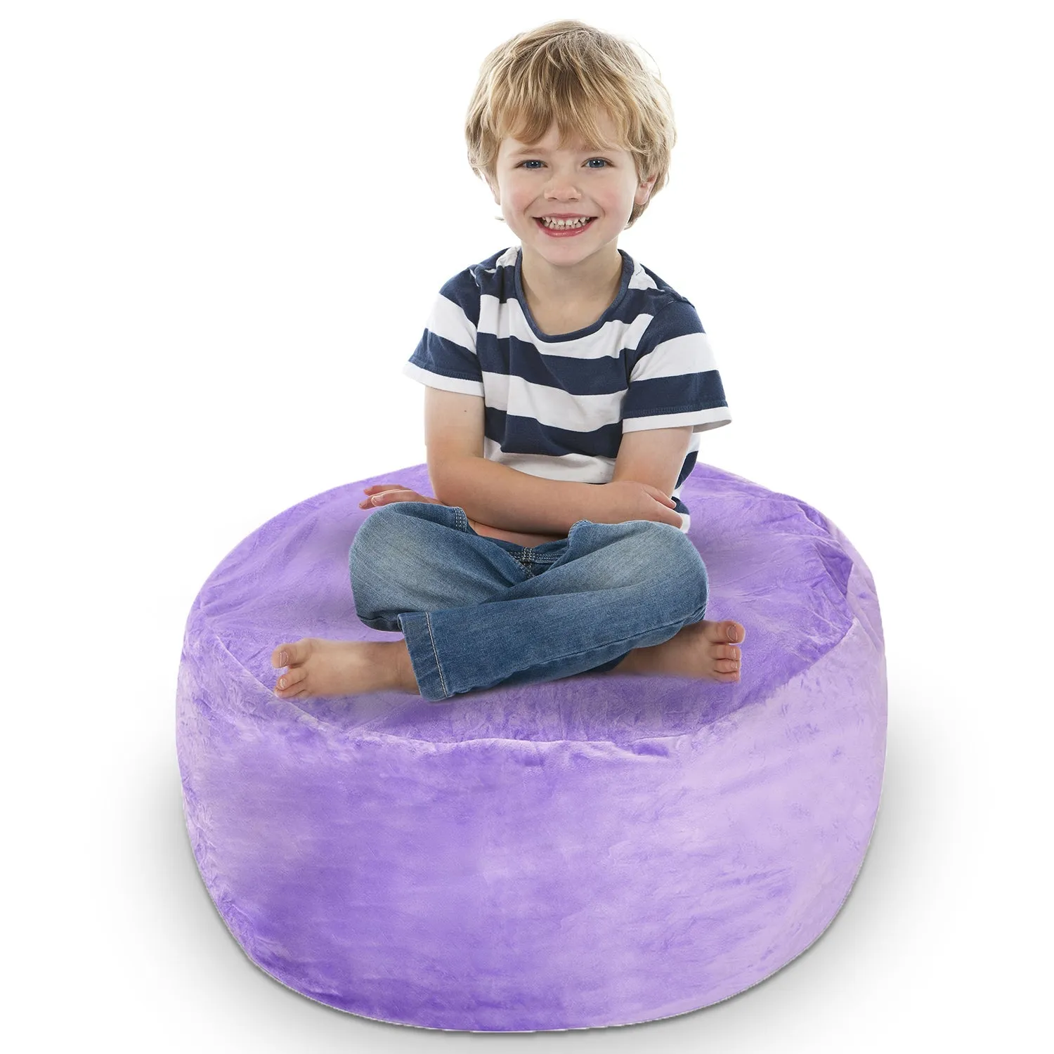 Cheer Collection Microplush Storage Bag. Kids Plush Toy Storage Organizer and Bean Bag Chair