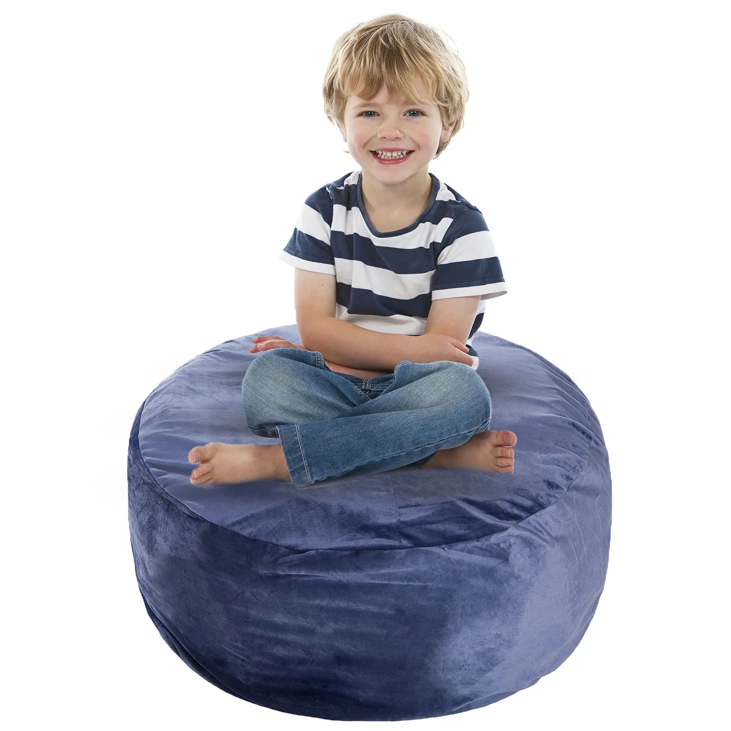 Cheer Collection Microplush Storage Bag. Kids Plush Toy Storage Organizer and Bean Bag Chair
