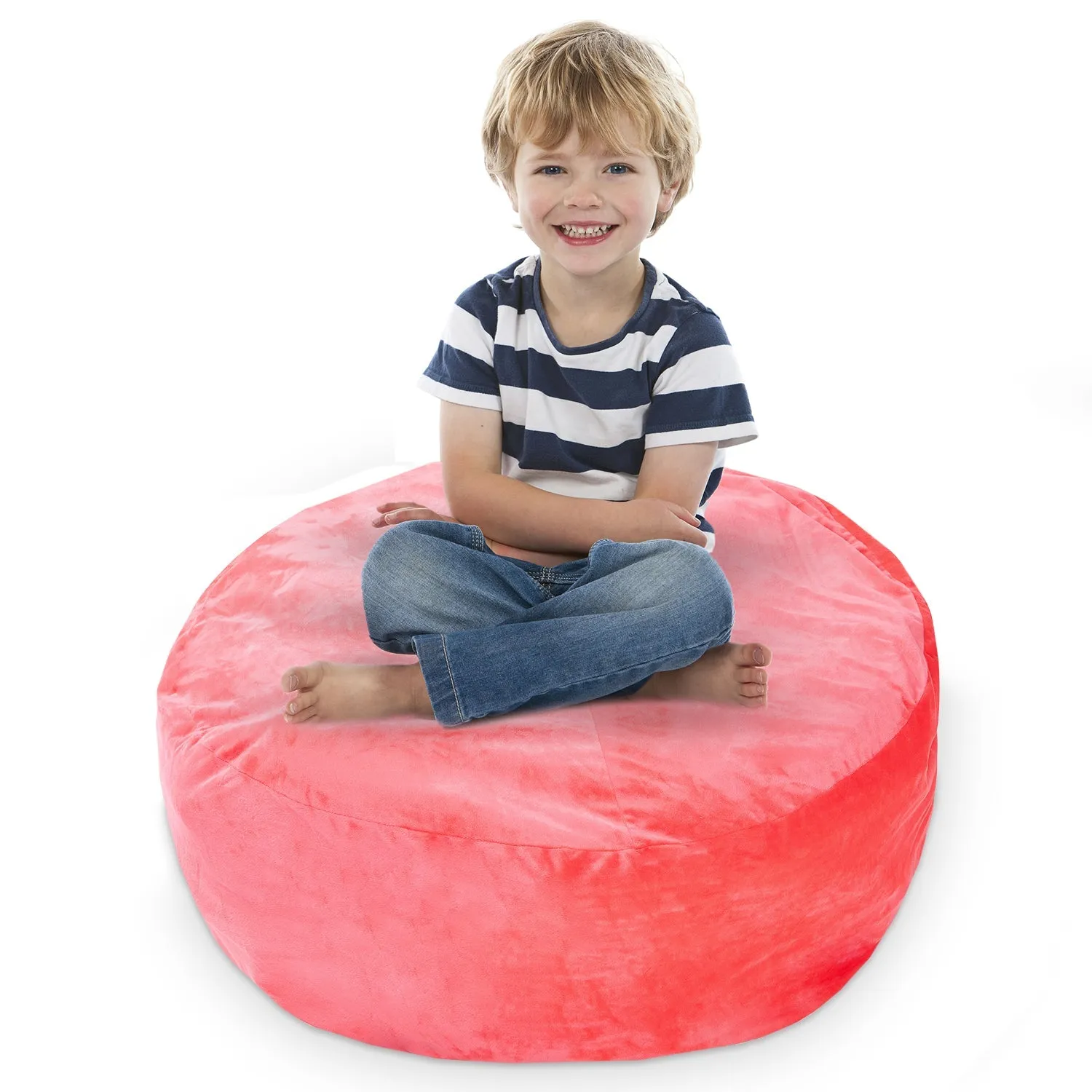 Cheer Collection Microplush Storage Bag. Kids Plush Toy Storage Organizer and Bean Bag Chair