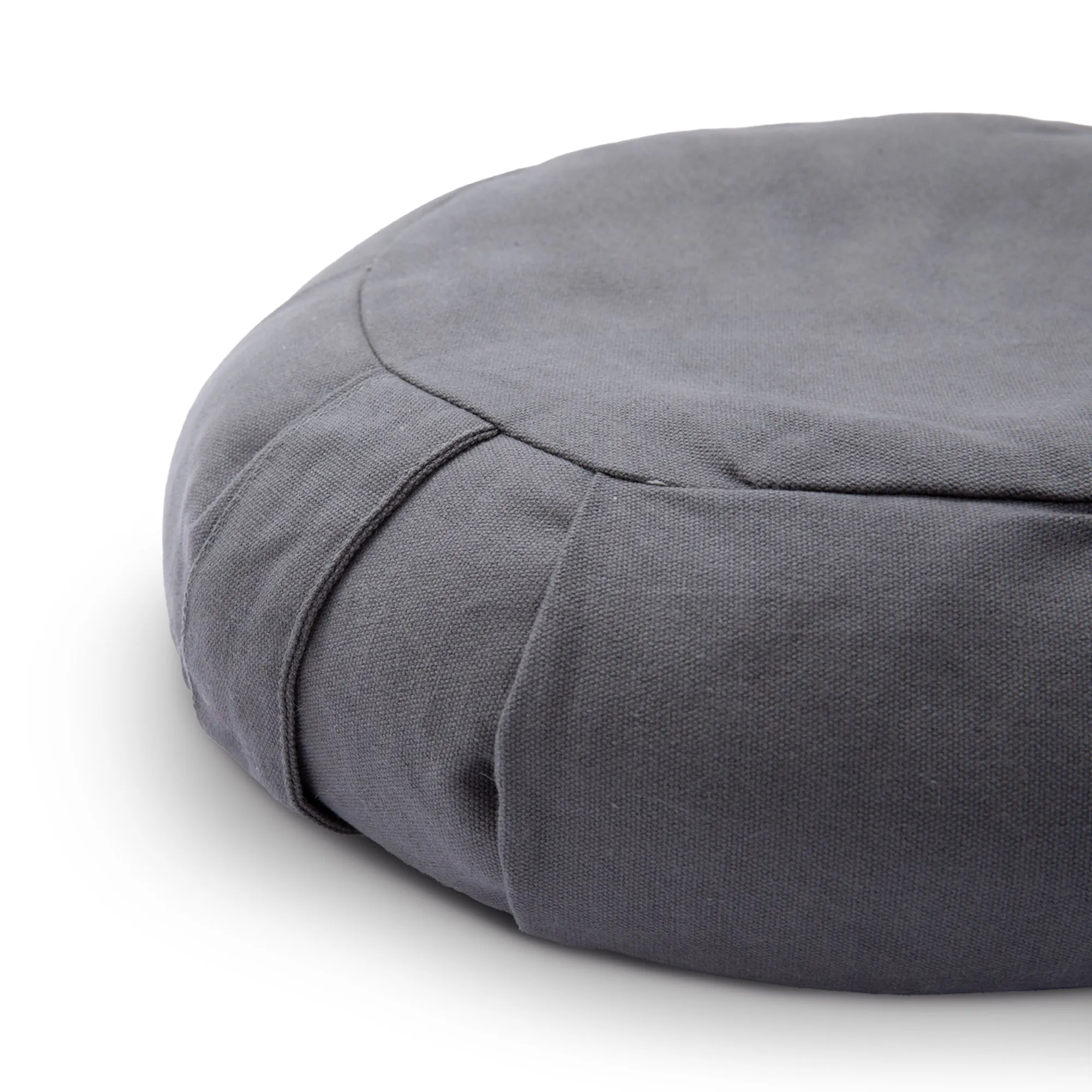 Cheer Collection Premium 16 Buckwheat Yoga and Meditation Floor Cushion with Removable Cover (Gray)