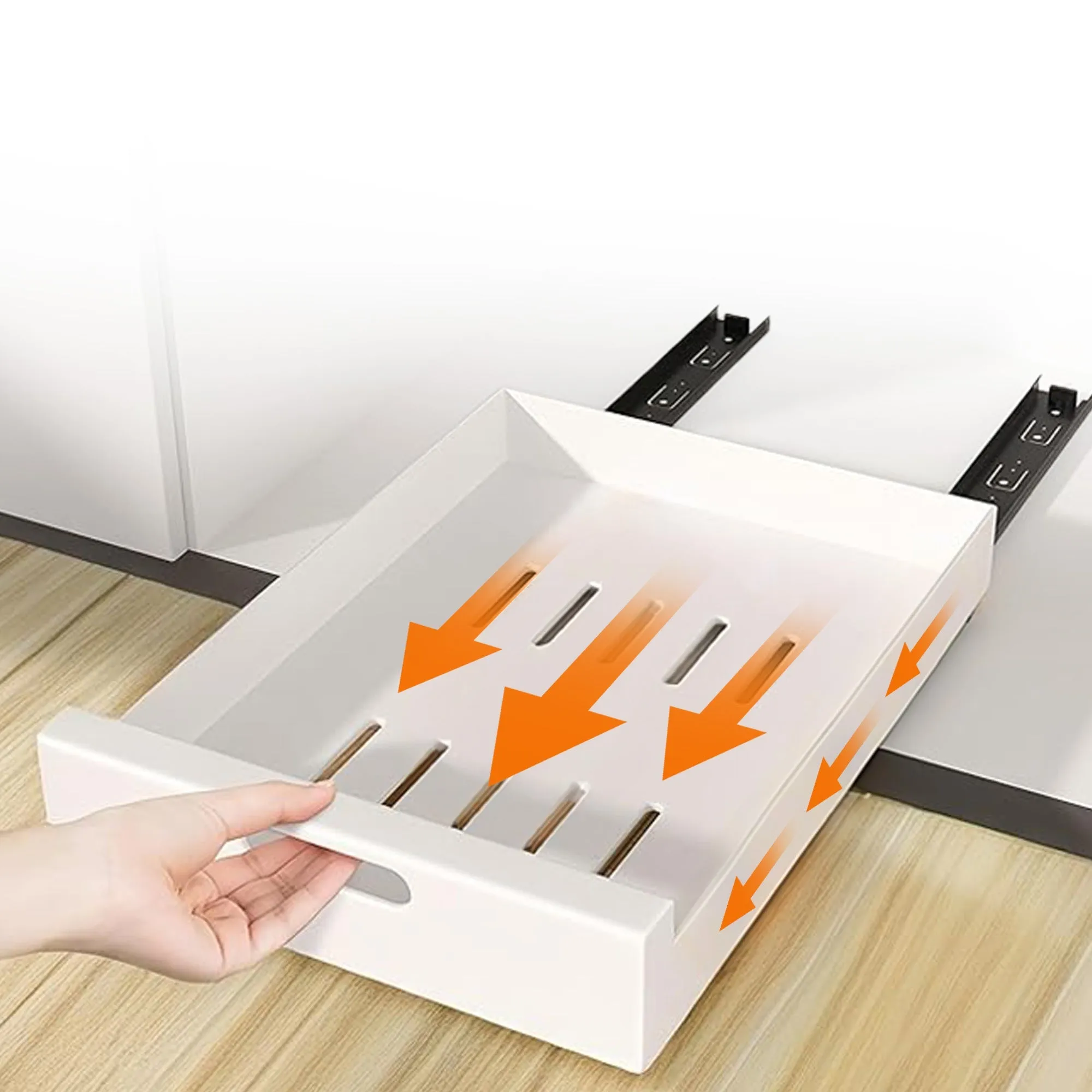 Cheer Collection Pull Out Organizer Drawers  Effortless Installation. Heavy-Duty Carbon Steel Slide-Out Shelves for Kitchen. Pantry. and Bathroom
