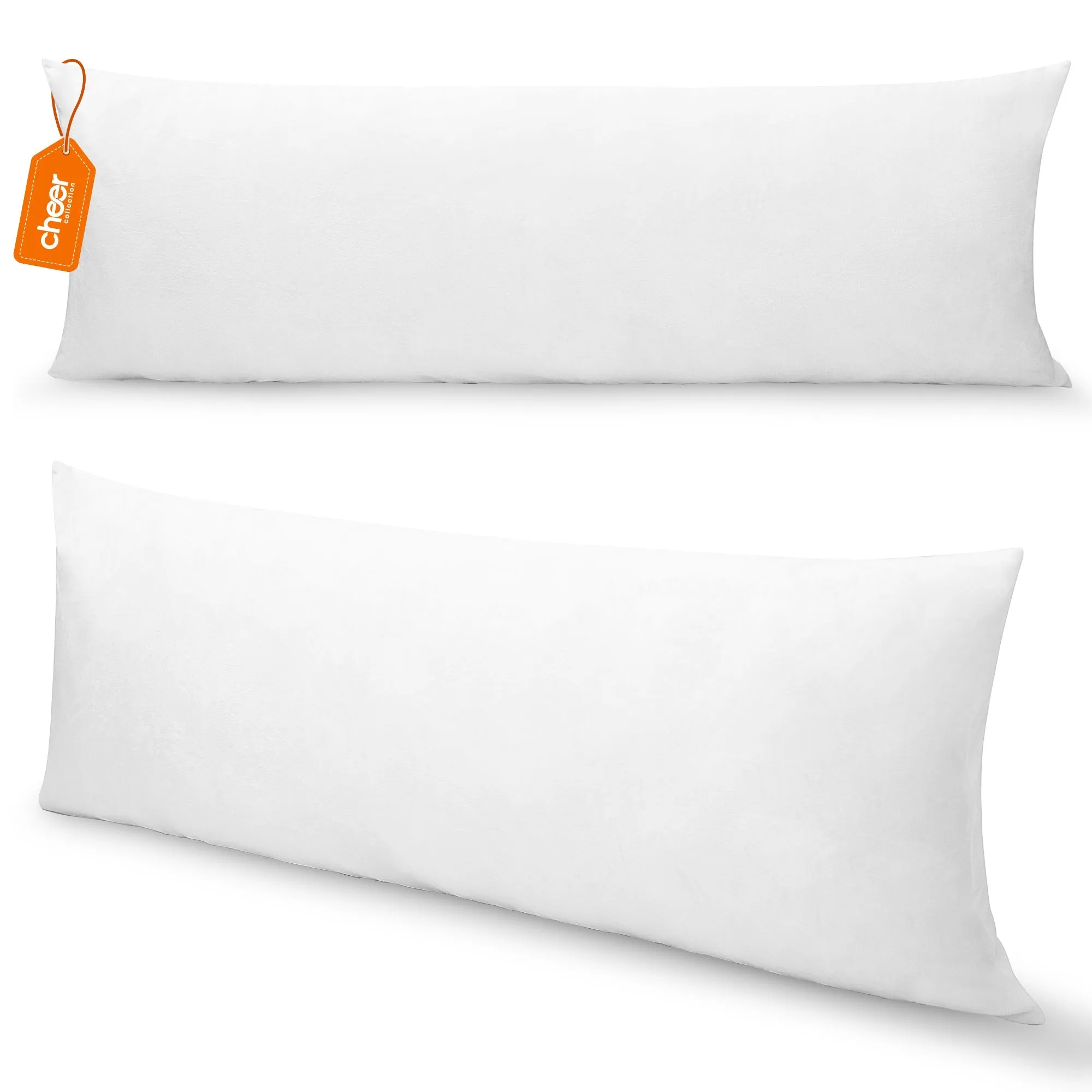 Cheer Collection  Super Soft and Plush Lumbar Pillow for Couch or Bed Decor 20 x 54