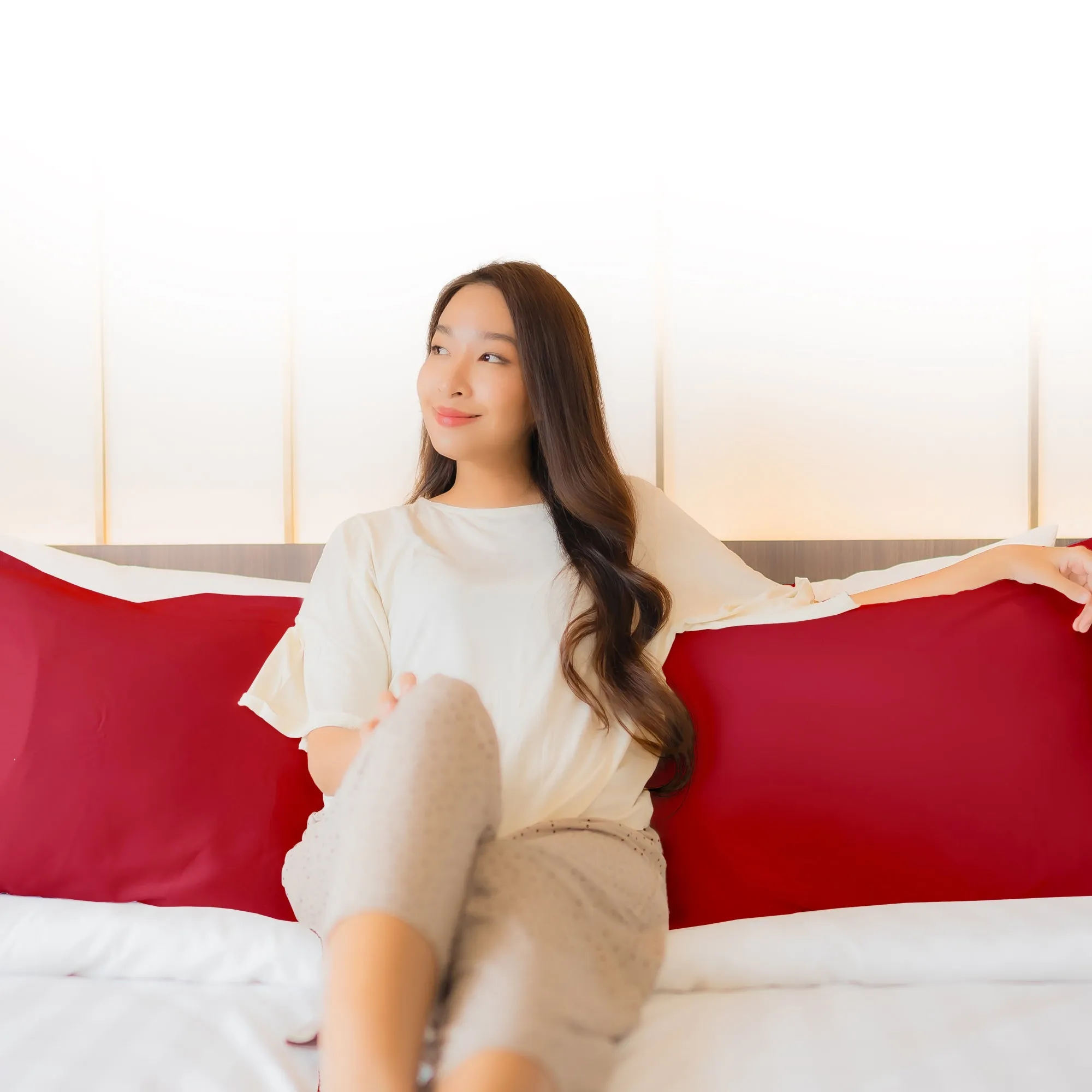 Cheer Collection  Super Soft and Plush Lumbar Pillow for Couch or Bed Decor 20 x 54