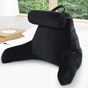 Cheer Collection TV &  Reading Pillow with Detachable Cervical Bolster Backrest . Washable