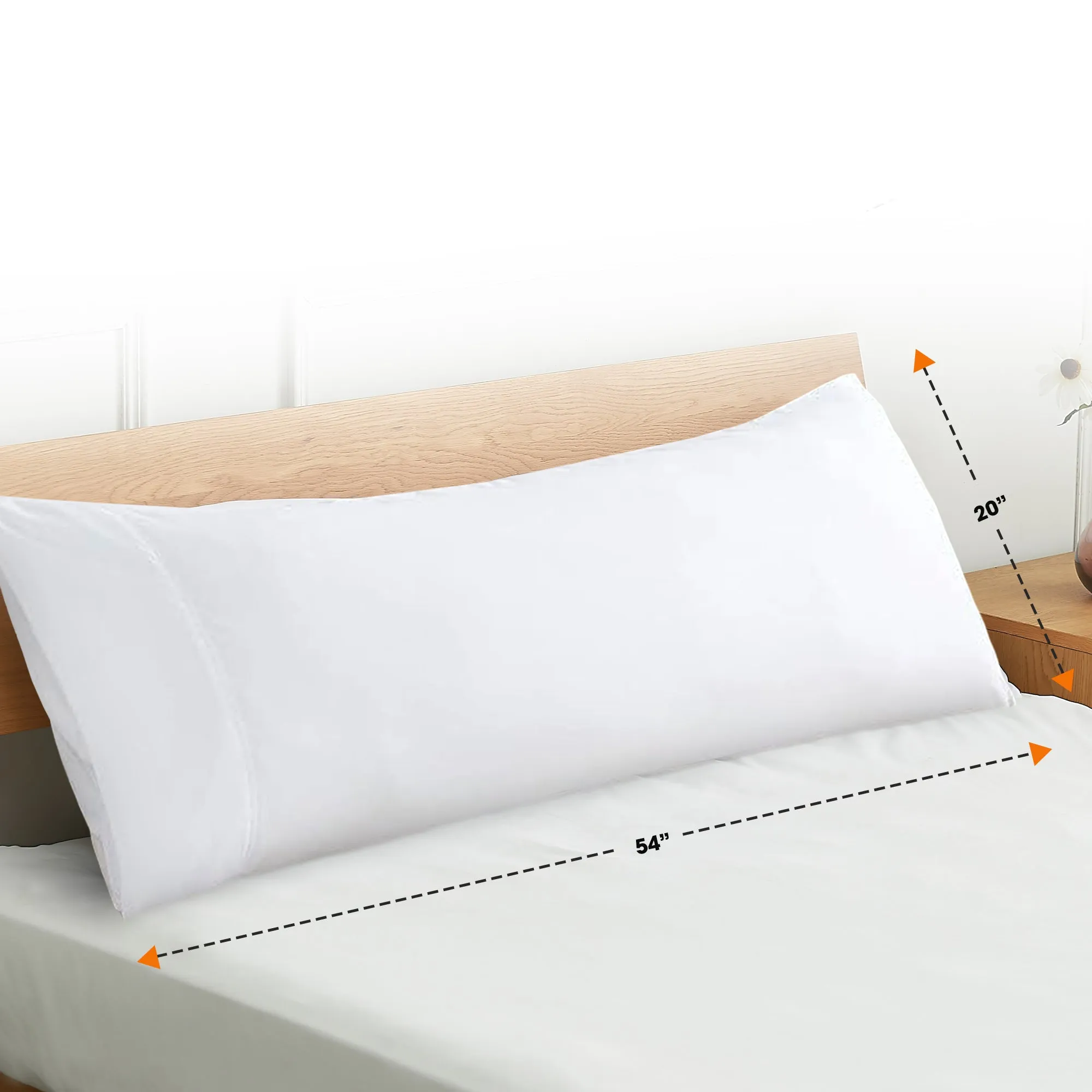 Cheer Collection Ultra Soft Cotton Body Pillowcase (20 x 54)