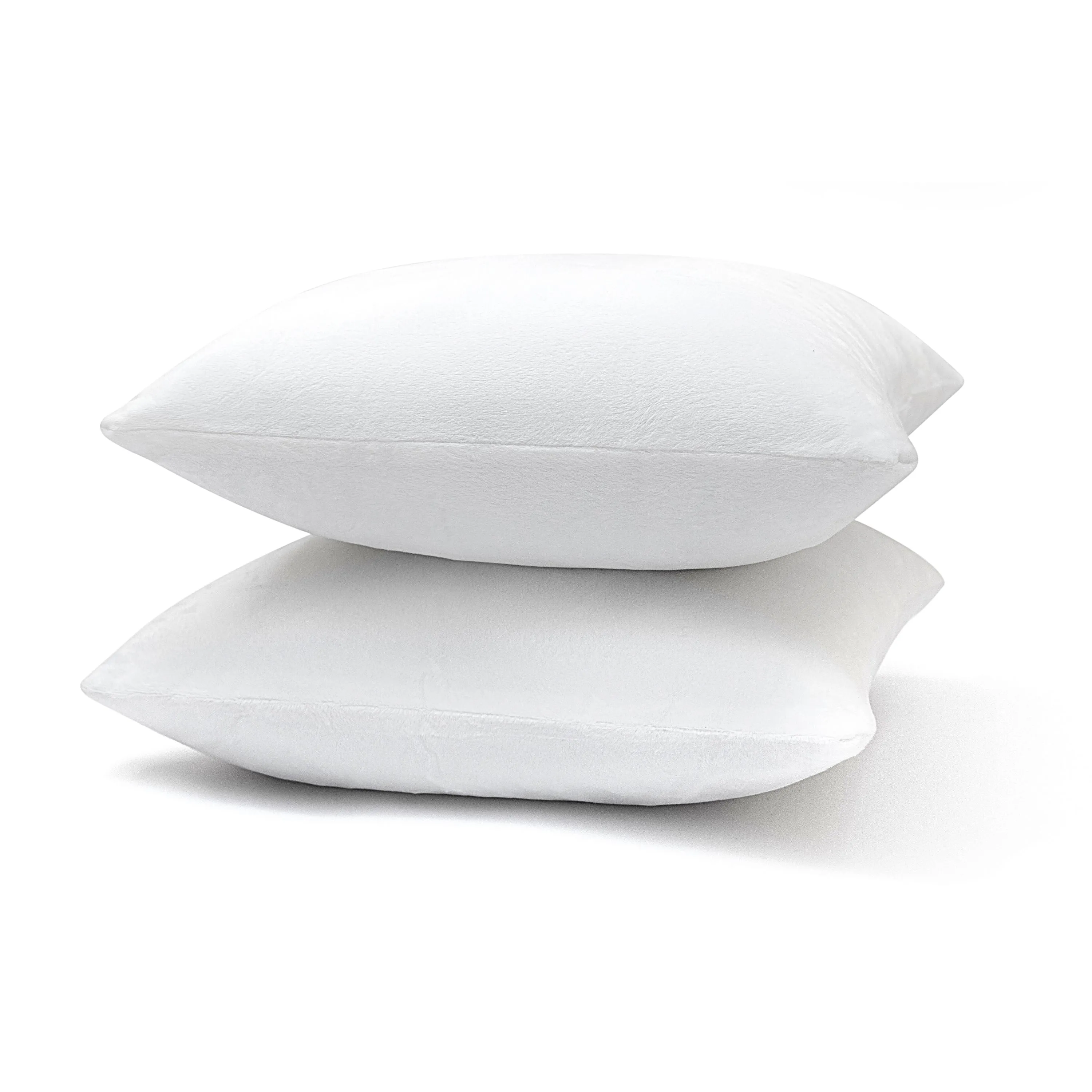 Cheer Collection Velour Throw Pillows - Set of 2 Decorative Couch Pillows - 26 x 26