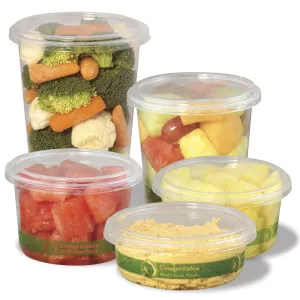 Clear PLA Deli Container Lid. 600 Count