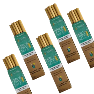 Cocktail Reusable Reed Straws | 5 Pack Bundle by Holy City Straw Company