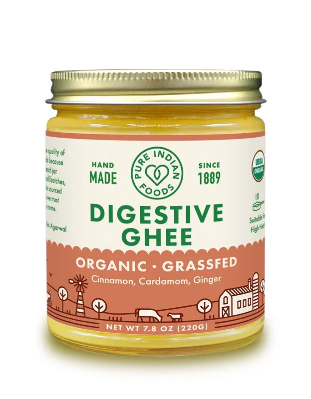 Digestive Ghee. Grassfed & Certified Organic - 7.8 oz