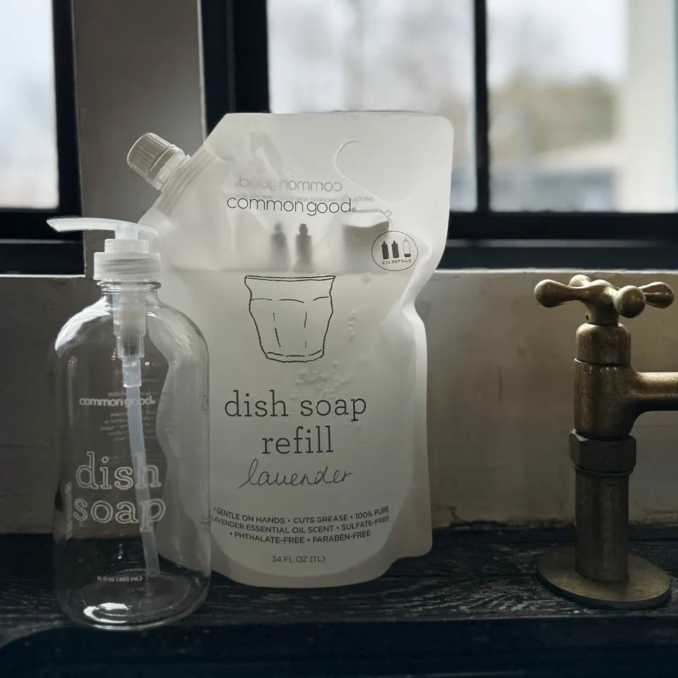 Dish Soap Empty Glass Bottle. 16oz