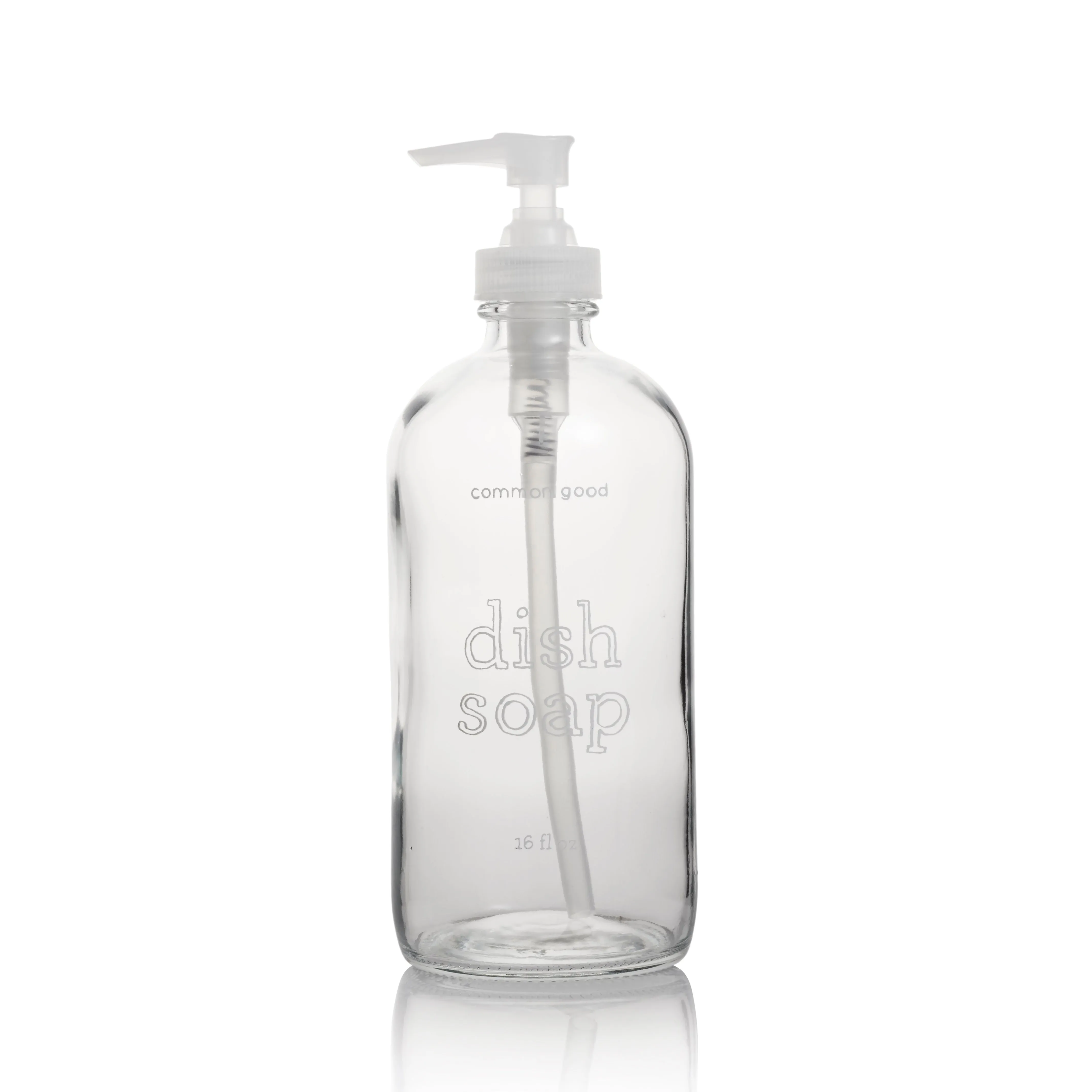Dish Soap Empty Glass Bottle. 16oz
