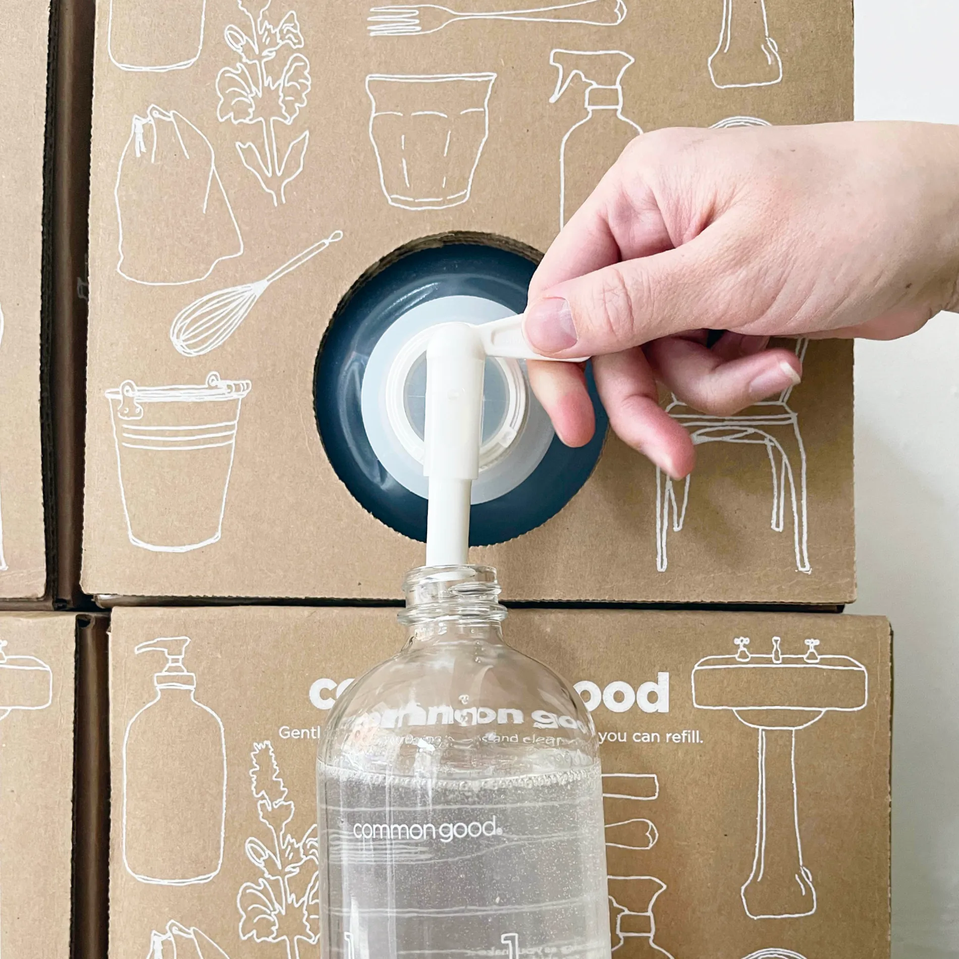 Dish Soap Refill Box. 2.5 Gallon
