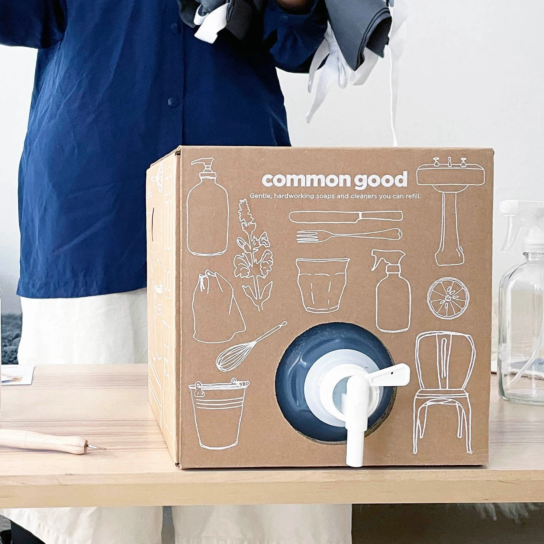 Dish Soap Refill Box. 2.5 Gallon
