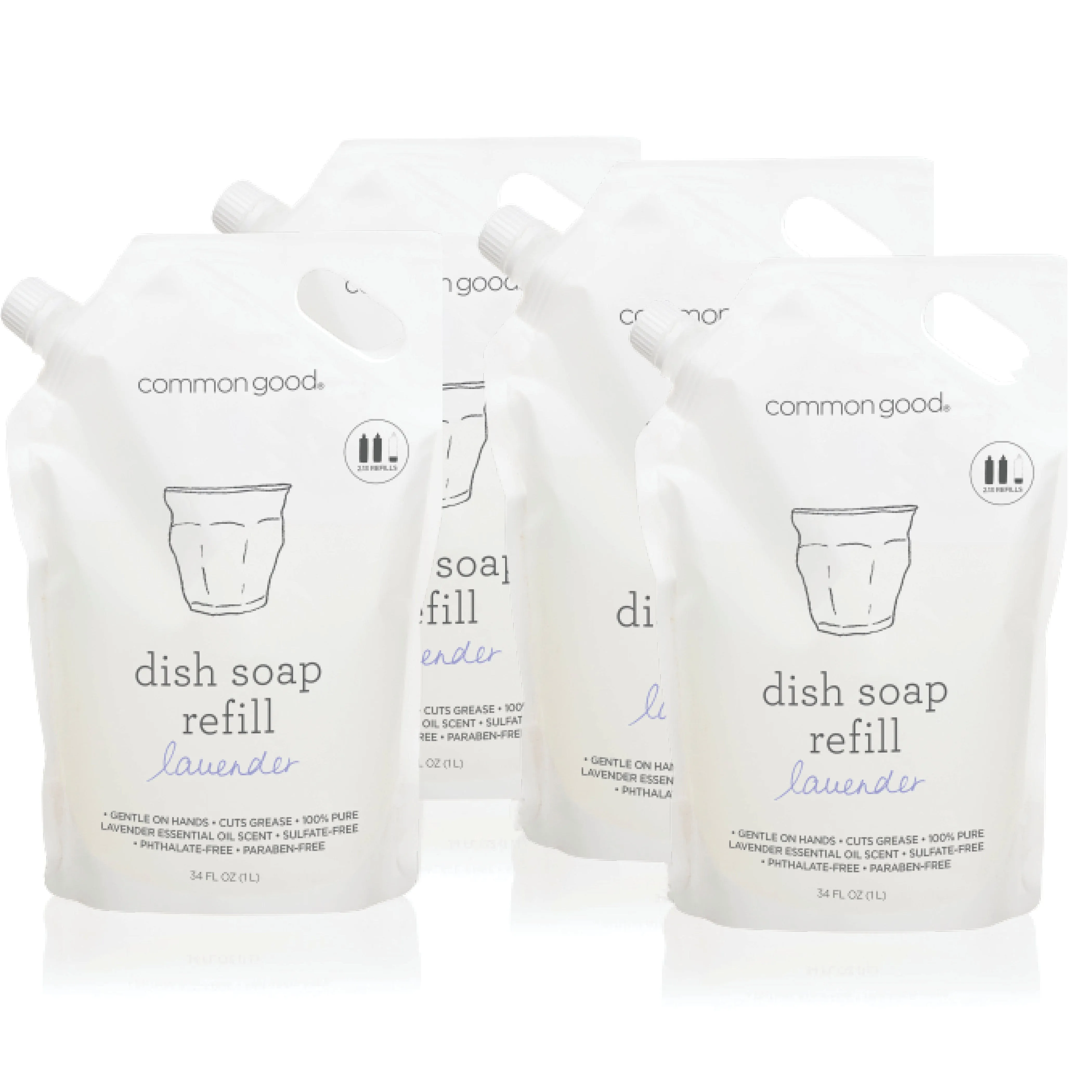 Dish Soap Refill Pouch. 34 Fl Oz