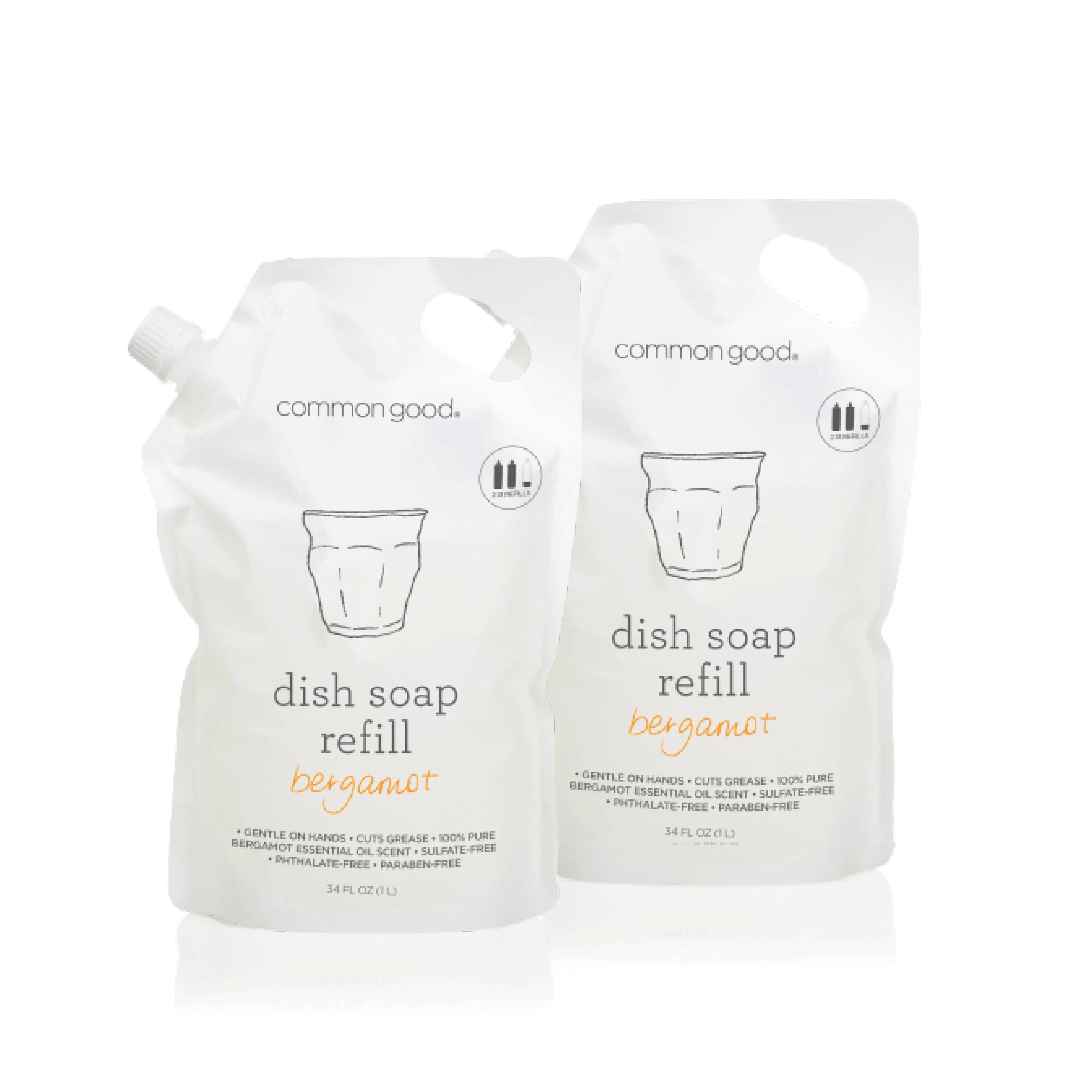 Dish Soap Refill Pouch. 34 Fl Oz