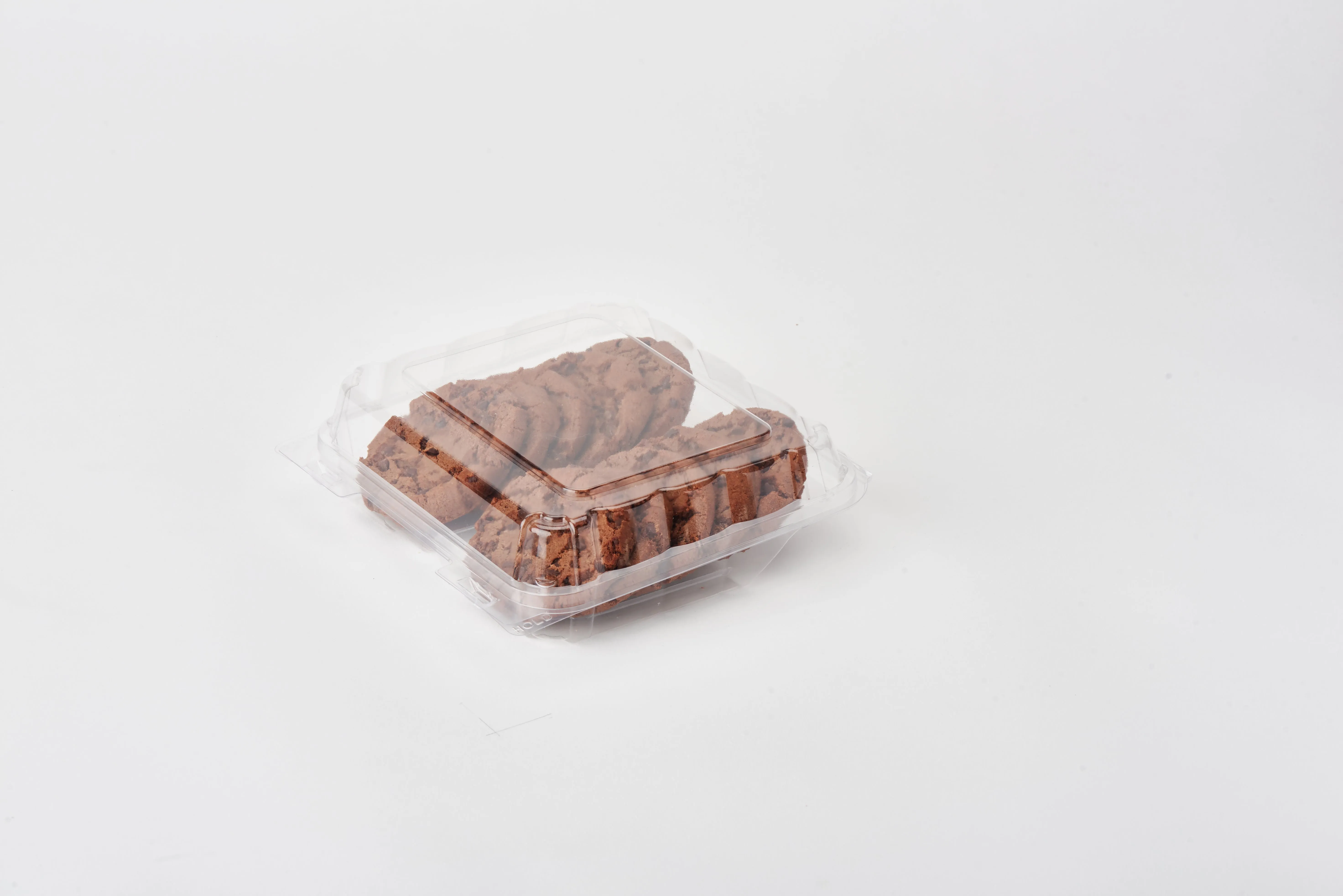 Double Row 3 Cookie & Sliced Loaf Angled Display Package. Crystal Clear. PLA. 270/Case