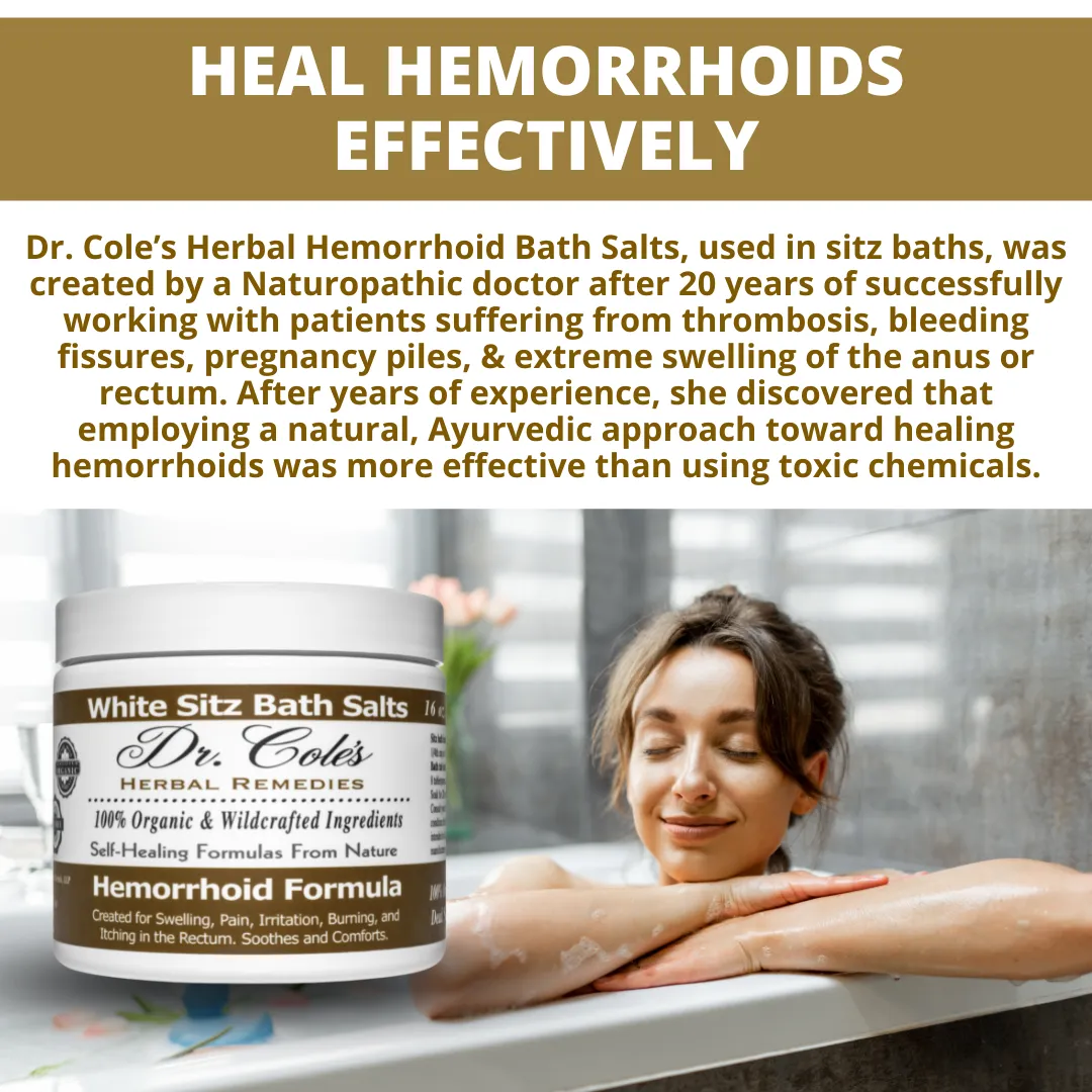 Dr. Cole's Hemorrhoid Salts White