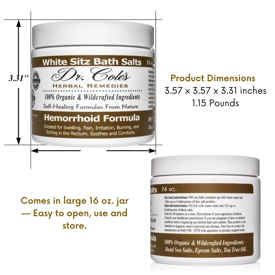 Dr. Cole's Hemorrhoid Salts White