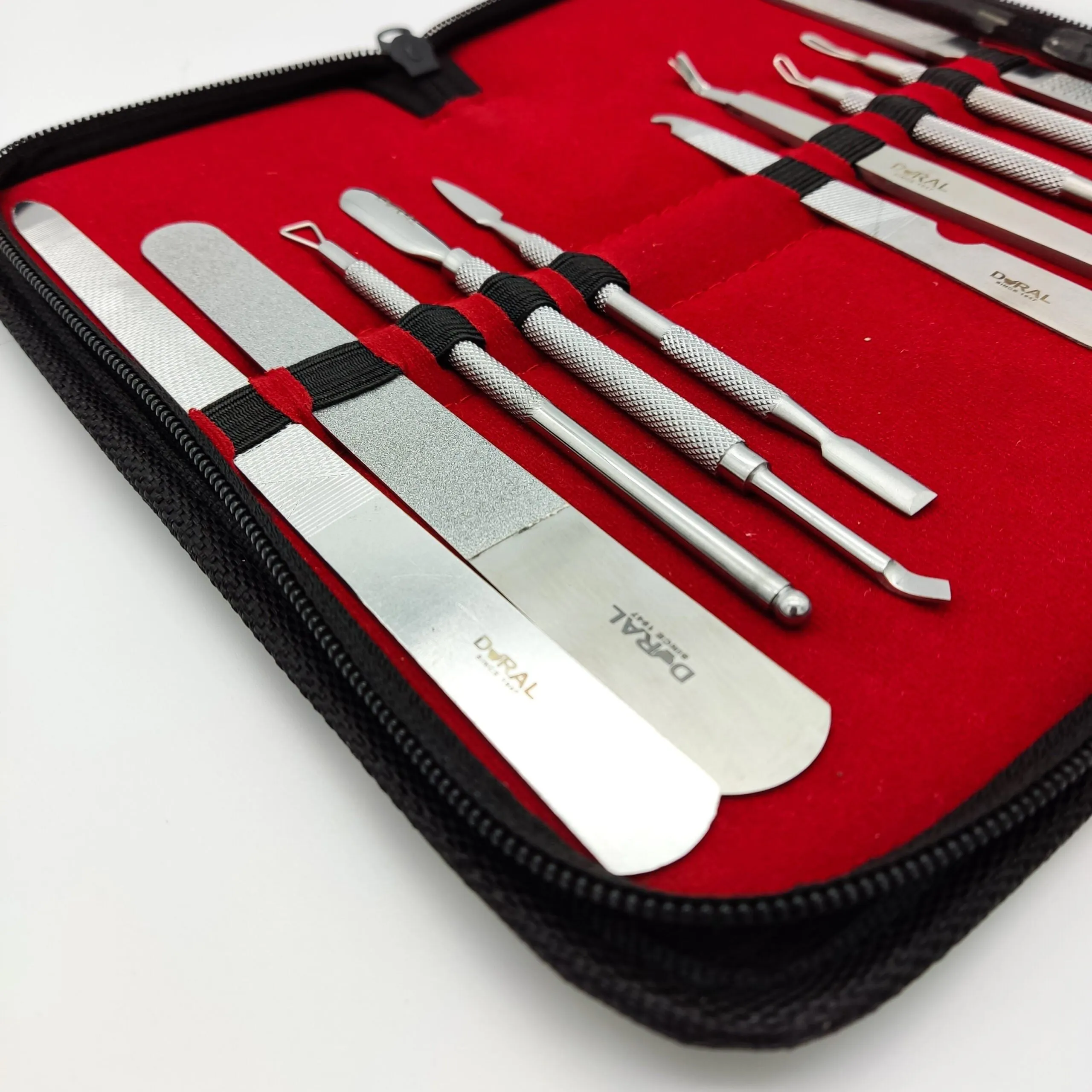 Dural  Manicure/ Pedicure/Facial Complete Kit with Leather Case Stainless Steel (Grade A )