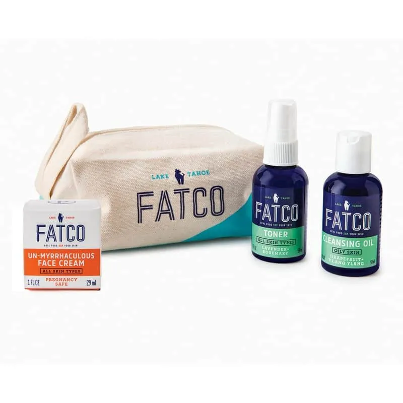 Facial Skincare Set For Oily Skin. Pregnancy Safe by FATCO Skincare Products