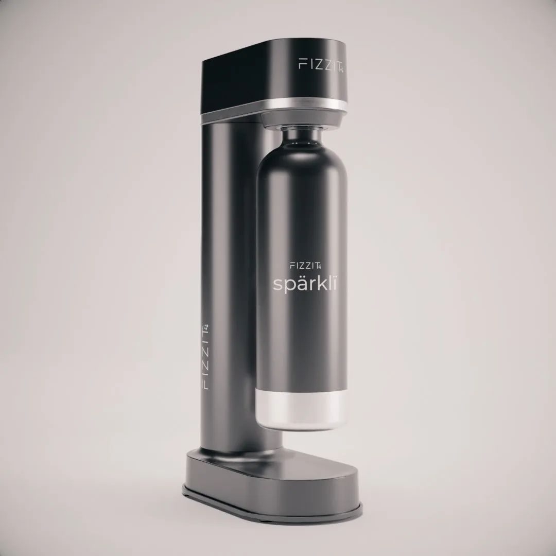 Fizzit Sprkl Carbonated Water Soda Maker with Stainless Steel Bottle Included