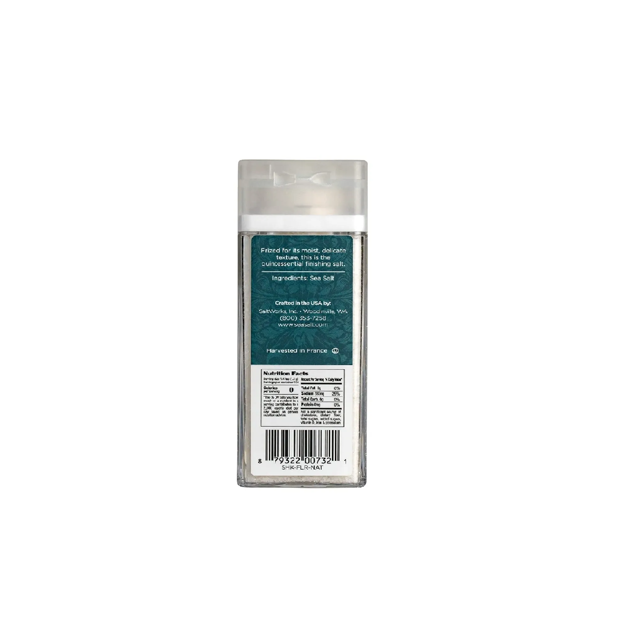 Fleur de Sel de Gurande Sea Salt (French Flower of Salt) - All Natural Product. Kosher Certified. Certified Authentic. Organic Compliant - Shaker Jar (5.5 oz) by Alpha Omega Imports