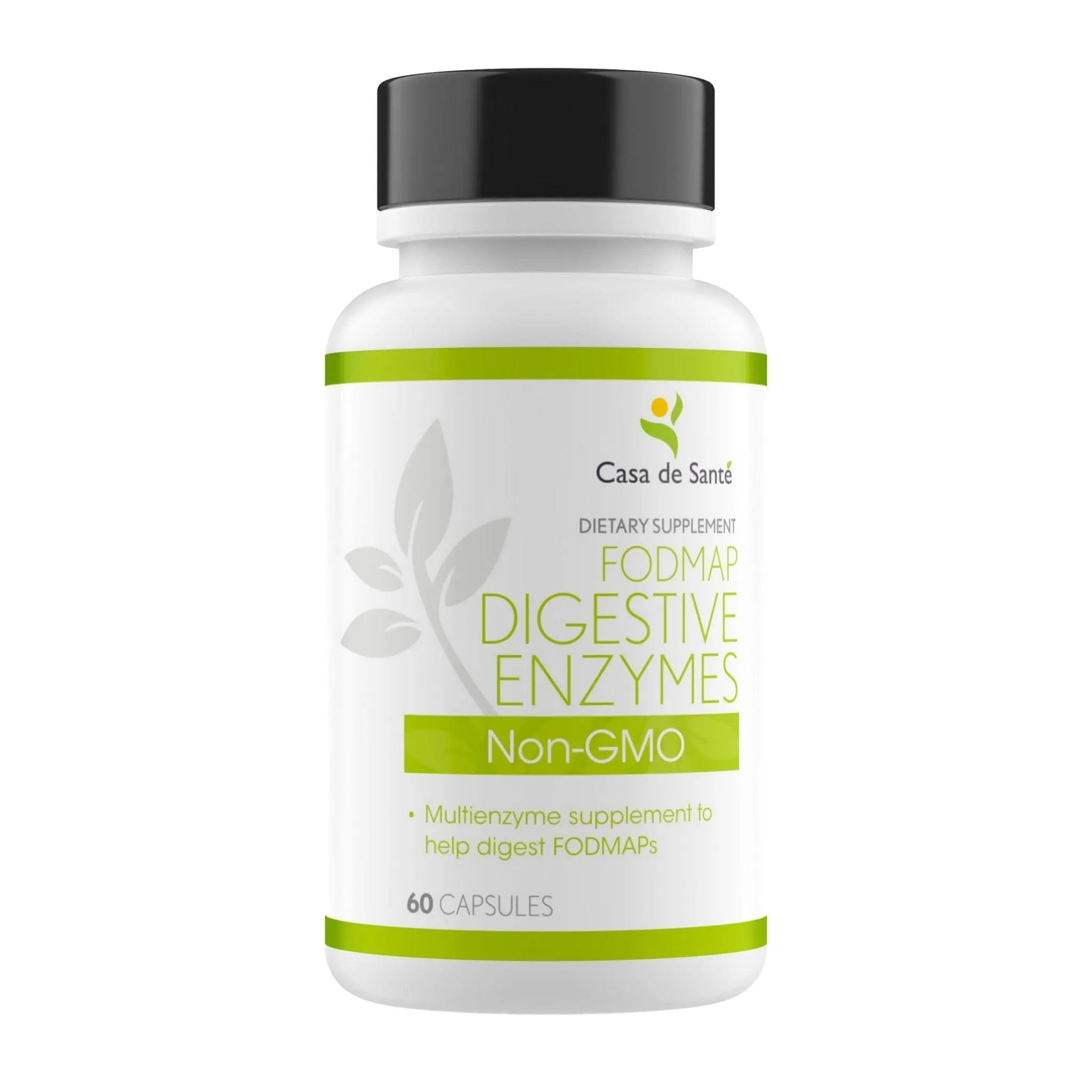 FODMAP Digestive Enzymes - 18 Enzyme Blend for Gut Health. Non GMO.  Low FODMAP Certified