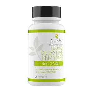 FODMAP Digestive Enzymes - 18 Enzyme Blend for Gut Health. Non GMO.  Low FODMAP Certified