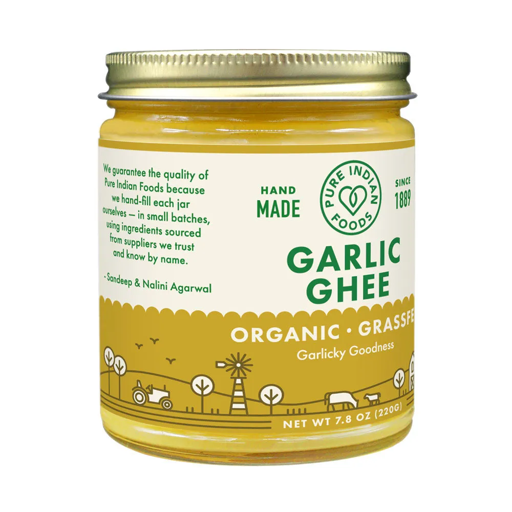 Garlic Ghee. Grassfed & Certified Organic - 7.8 oz