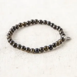 Golden Obsidian Energy Bracelet by Tiny Rituals