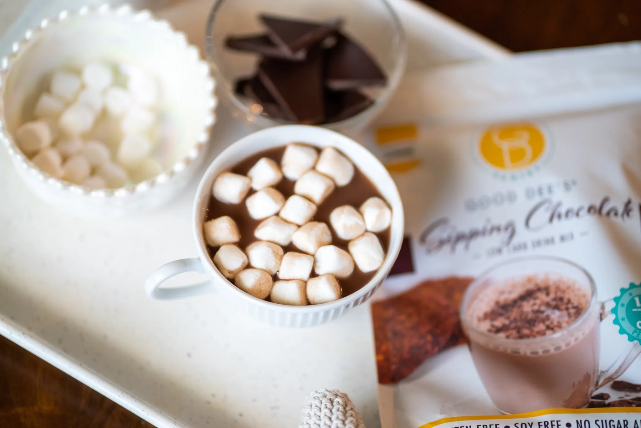 Good Dee's Sipping Chocolate Low Carb Drink Mix - Vegan. No Sugar Added*. Soy Free and Gluten Free by Good Dee's