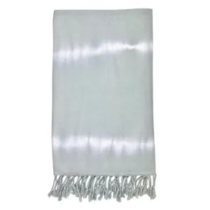 Gray Tie Dye Turkish Beach Towel by SLATE   SALT