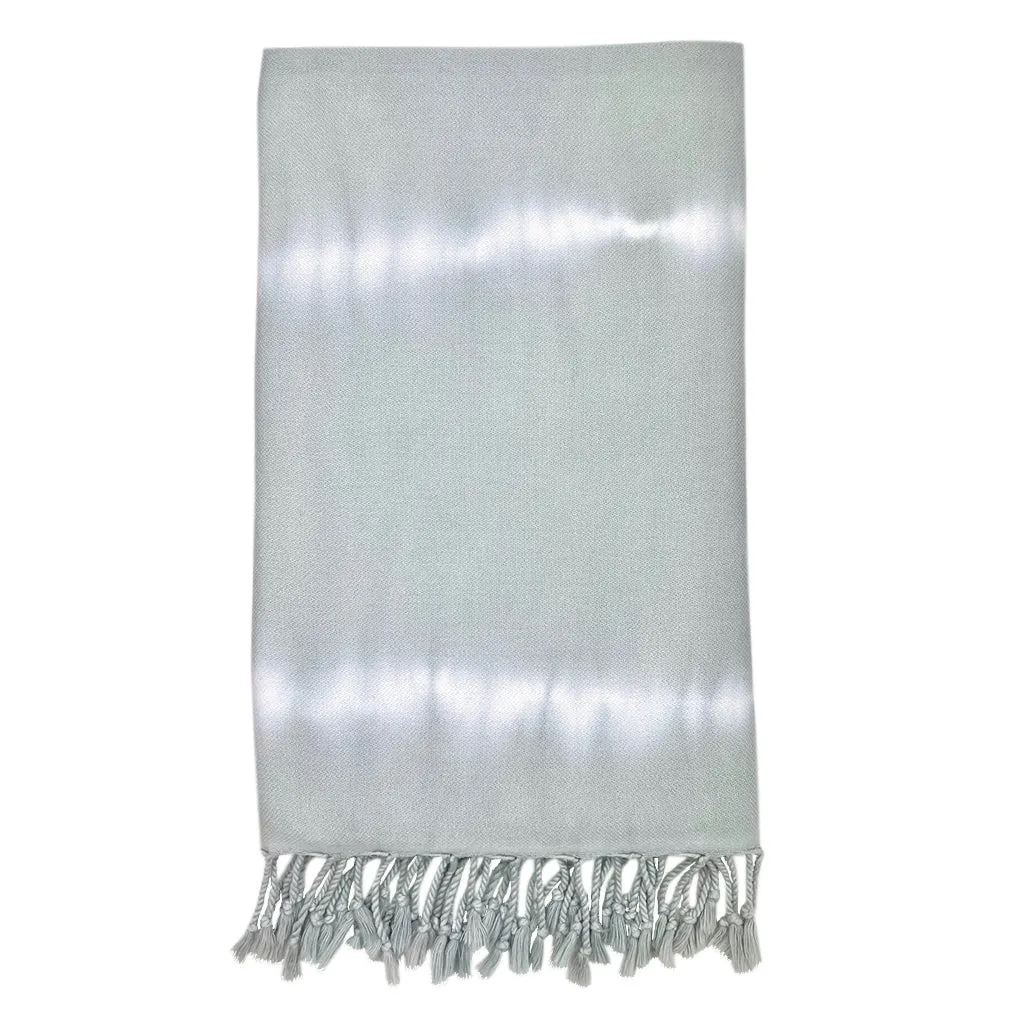Gray Tie Dye Turkish Beach Towel by SLATE   SALT