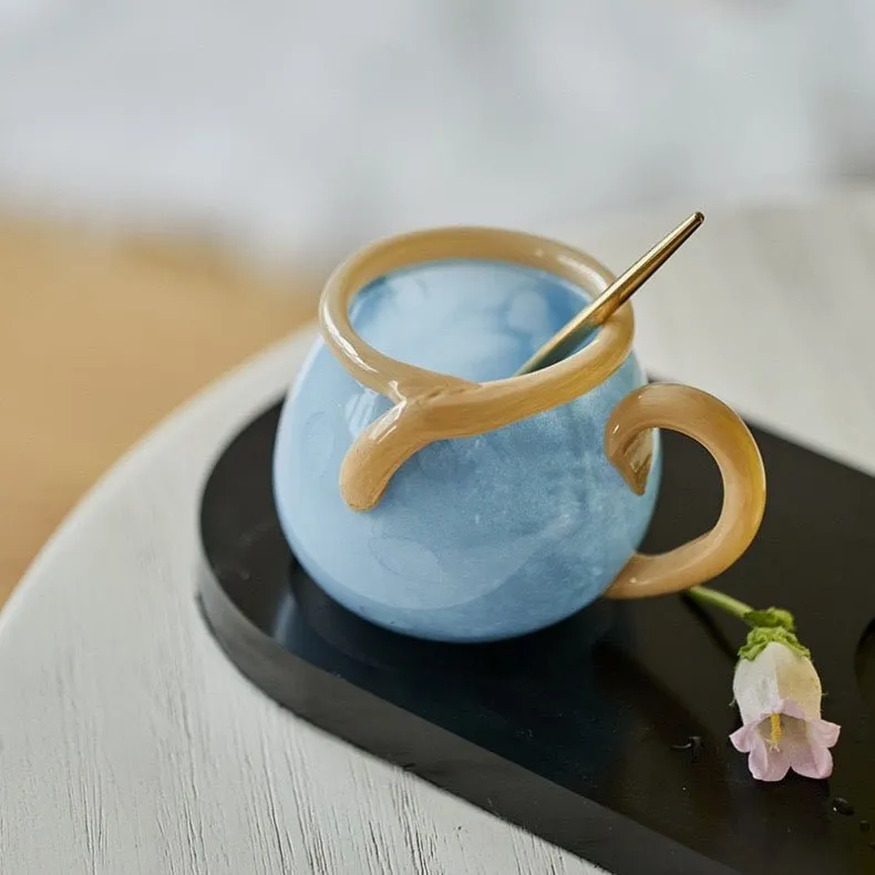 Handblown Bonbon Glass Mug. Dopamine Espresso Cups