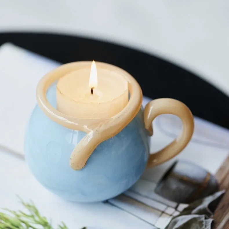 Handblown Bonbon Glass Mug. Dopamine Espresso Cups