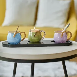 Handblown Bonbon Glass Mug. Dopamine Espresso Cups