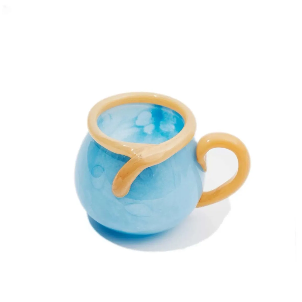 Handblown Bonbon Glass Mug. Dopamine Espresso Cups