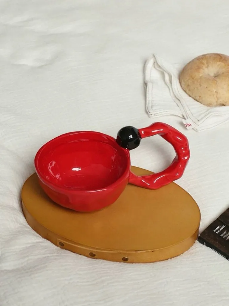 Handmade Irregular Retro Ceramic Bubble Coffee Mug. Espresso Cup